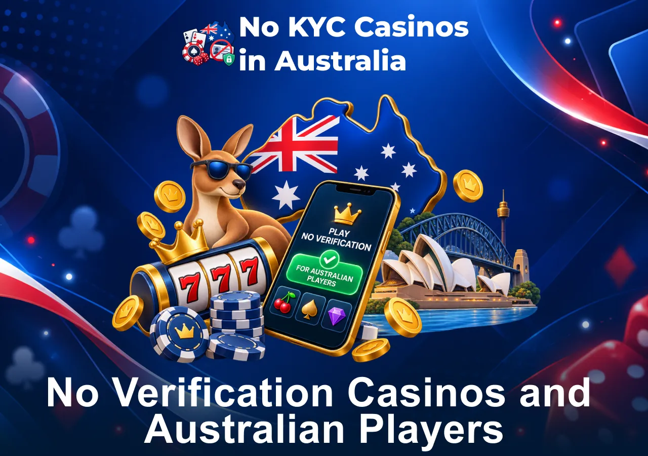No verification casinos for Australian players with casino games and fast access.